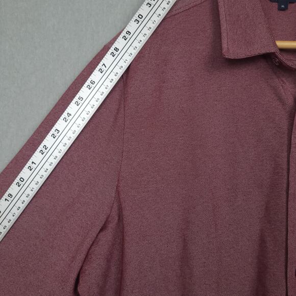 Ben Sherman Mens Button-Up Long Sleeve Shirt XL Red Preppy Casual Quiet Luxury - Picture 8 of 8